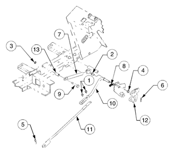 Part Location Diagram of 647-3003 Cub Cadet Rod, Rear Hydro Control